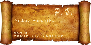 Petkov Veronika névjegykártya